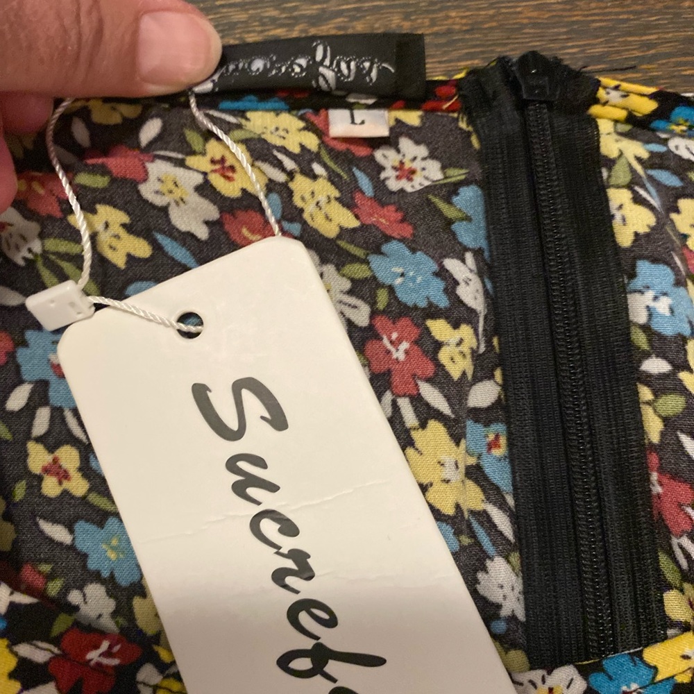 NWT Sucrefas Floral Mini Dress/Tunic - Picture 4 of 7